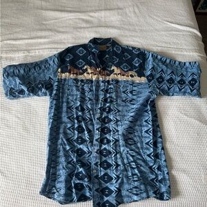 Vintage Western AOP Pearl Snap